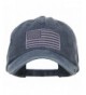 USA Flag Embroidered Washed Dyed Cap - Navy - CK12O9200T4