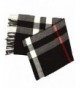 Fashion Secret Soft Checked Plaid Cashmere Feel with Twisted Fringe Scarf Wrap Shawl - Black - Red- White - CQ188ZWC29H