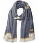 Joules Women's Twilby Textured Long Scarf - Navy Twill - C8183G2IUW6