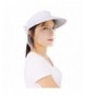 Harcadian Adjustable Wide Big Brim Linen Cotton Beach Visor Sun Protection Cap Hat - White - CU189Y7YN7S