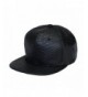 Plain Animal Snakeskin PU Leather Strapbacks Hat (Black/Brown) - Black - C3126UR56BV