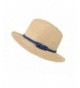 Yonger Summer Sun Beach Straw Hats Wide Brim Bowknot Hat for Travel Beach Vacation - CB1822MKXO5