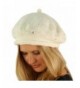 Winter Rhinestone French Basque Hat in Women's Berets