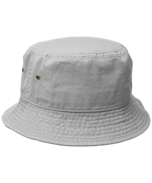 Short Brim Visor Cotton Bucket Sun Hat - Stone - CF11Y2Q5FFZ