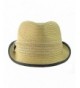 NYFASHION101 Spring Stylish Classic Natural in Women's Fedoras