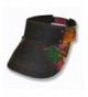 Hothead Wide Brim Sun Visor Hat in Graffiti with Black Denim - C011D0VZ625