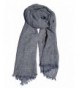 Colby&Co 100% Pure Natural Cotton- No Synthetic Fibers- Unisex- Scarves - Multi Colors/Styles - Heather Blue - CS185ESHWKK
