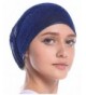 Braided Detail Headwear for Hair Loss Full Headcover - Blue - CB1843QIHMA