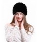 CHARLES RICHARDS Women Real Rex Rabbit Fur Winter Hat Knit Warm Lady Beanie - Black - CO186MGDCGX