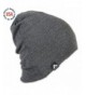 Epivive Men & Women Slouchy Knit Beanie Hat Made in the USA - Dark Grey - CU12MZYW8IL