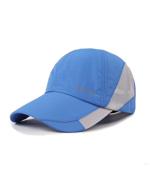 GADIEMENSS Light Weight Breathable Run Baseball Hat Outdoor Quick Dry Sport Cap - Sport Series- Blue - CD184Q63DCT