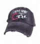Loaded Lids Women's Farm Hair Don't Care Embroidered Baseball Cap - Grey/White/Pink - CB186WXUNUU