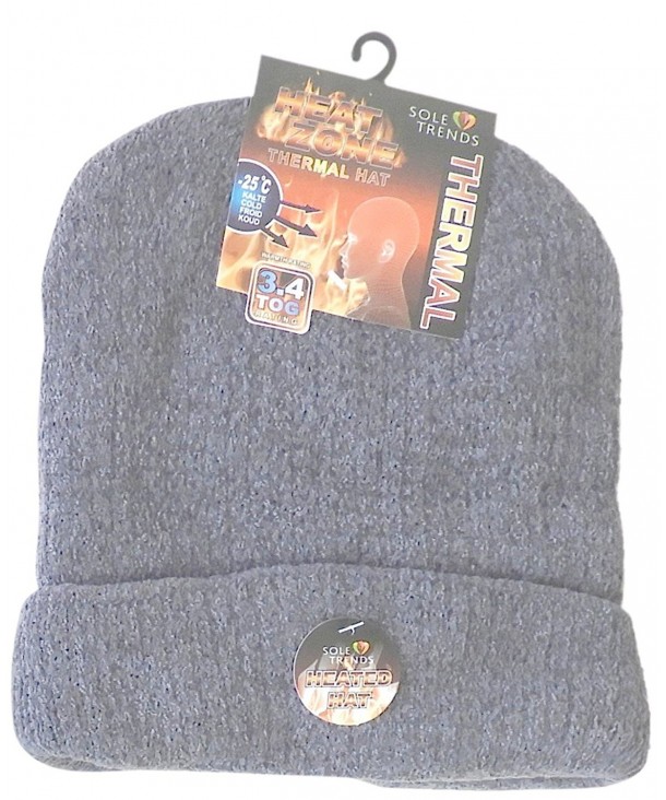 Unisex Heated Beanie Cap Thermal Cap Insulated Lined Interior To keep Heat from Escaping Keeping You Warm - Gray - CG187Y7I3NT