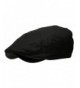 Epoch hats Men's Linen Flat IVY Gatsby Summer newsboy Hats - Black - CV12EBEJ995