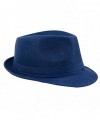 Jytrading Mens Casual Dress Cap Linen Summer Sun Travel Outdoor Beach Hat - Navy Blue - CF182SON6ZU