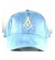 D9992 Hat Masonic Blue Cotton Cap with Square & Compass Logo - CT11LCY7KWB