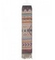 Capelli New York navajo stripes brushed woven blanket scarf With fringe - Warm Combo - CM124SD4I09
