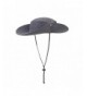ISEYMI Multifunctional Outdoor cowboy hat Wide Brim Caps Sun Block Fishing Hat UPF50+ - Deep Gray - CK12D6EHGC3