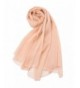 100% Silk Scarf- Faurn Women Oversized Pure Mulberry Silk Chiffon Scarves Multicolors - Luscious Pink - CV1888MWWZY