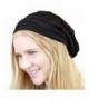 THE HAT DEPOT 200h2800 Unisex Baggy Wrinkled Slouch Fleece Lining Beanie Hat - Black - CE1258M7HS9