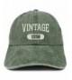 Trendy Apparel Shop Vintage 1938 Embroidered 80th Birthday Soft Crown Washed Cotton Cap - Dark Green - CD180WUCW2X