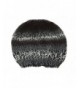 HatQuarters colorful Crochet Knit Messy Mom Bun Beanie toboggan Hat For Women Ponytail Hole - Grey & Black Ombre - C8188I9AKZ4