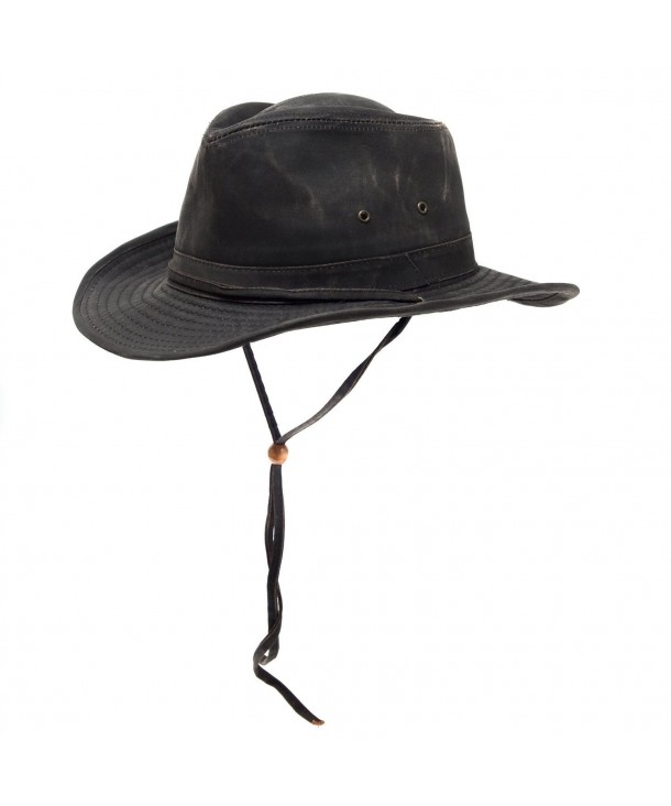 Dorfman Pacific Mens Weathered Cotton Outback Bushmaster Hat - C1125YF744R