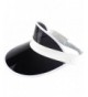 Ababalaya Unisex SPF 50+ UV Protection PVC Wide Brim Transparent Sun Visor Hat - Black - CD17AZ08AE0