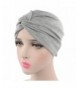 Chemo Sleep Turban Headwear Scarf Beanie Cap Hat for Cancer Patient Hair Loss - Grey - CO187TAHWMK