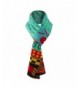 Womens Tribal Print Scarf Turquoise