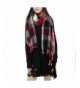 BENANCY Women's Plaid Scarf Long Scarves Warm Tartan Blanket Wrap Shawl - 58345 Dark Red - CE189Z60TLE