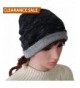 DELUXSEY Slouchy Beanie Winter Beanies - Black & Grey Marled Exterior & Grey Seamless Lining - Double-layer Knit - CM12O7BIGCW