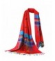 DEESEE(TM) Hot Lady Women Double Sided Little Bee National Wind Scarf Wrap Shawl - Red - CR12MYVLXTE