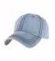 Unisex Washed Dyed Baseball Cap Adjustable Hat Low Profile Beanie Sun Hats - Light Blue - CK1843YXRIL