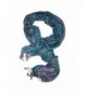 Ladies Pashmina Shawl Paisley Scarf Wrap With Fringe Fashion Scarves For Women (teal blue- gray- purple) - CX12N2Q1B25