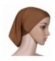 Islamic Muslim Hijab Women's Head Scarf Cotton Underscarf Cover Headwrap Bonnet - Camel - CI184WDGRY9
