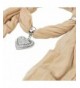 Elegant Heart Pendant Jewelry Necklace in Fashion Scarves