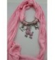 Fashion Scarf Necklace Fabric Pendant