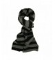 TrendsBlue Premium Soft Knit Striped Scarf - Different Colors Available - Gray & Black - CT116XP93LF