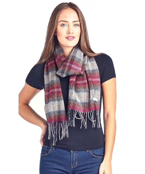 High Style 100% Lambswool wool Men and Women Scarfs (Various Colors and Designs) - Wine Grey - CO185HI3C3I