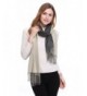 Bienvenu Women Cashmere Feel Ultra Soft Warm Extra Large Scarf Shawl Scarves Wrap - Darkgrey Beige - CE186GKZK3D