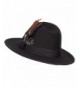 Poly Faux Feather Panama Hat