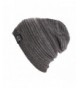 DEESEE(TM) Beanie Hat Men Women Unisex Knit Baggy Beanie Winter Hat Ski Slouchy - Gray - C412N2I56UW