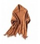 Women's Pashmina Long Scarf Lady Cashmere Shawls Wool Wraps Thick Soft Winter Warps - Brown - CN188X4X47U