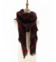 Jiao Miao Women's Soft Tartan Scarf Winter Large Blanket Wrap Shawl - 170801-red - CD18695ELAW