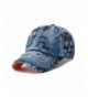 Casual Denim Baseball Cap with Skull Printing Adjustable Hat Caps for Men Women Unisex-teens - 13bk - CT182XM5T95