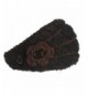 Turtle Fur - Women's Flora- Hand Knit Lightweight Headband - Black - CX11CXBLAY5