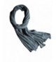 Yesno Women Large Long Scarves Wraps Poncho Shawl for Dress Casual 100% Cotton Spring - Acid Blue - CI17XHQRDC5