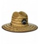 Rusty Men's boony Straw Lifeguard Hat - Chocolate - C712OE17V6C