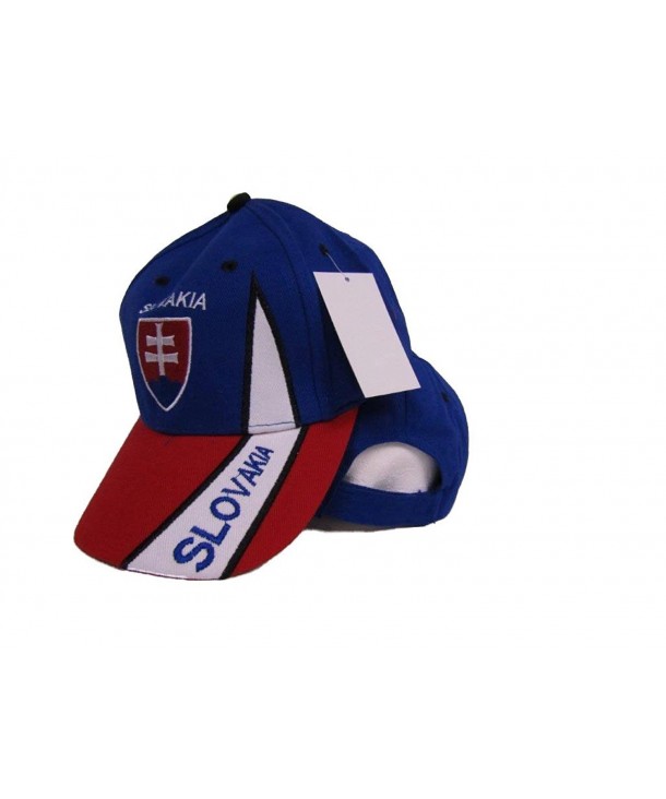 Slovakia Blue And Red Baseball Hat Cap 3D embroidered - CZ185WI3I9A